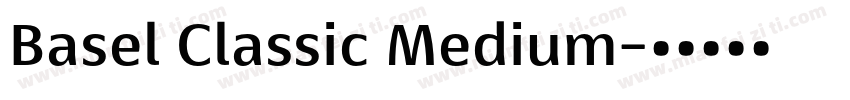 Basel Classic Medium字体转换